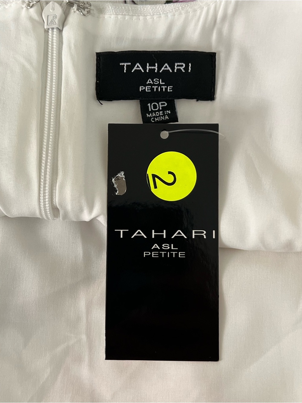 Tahari ASL Petite Embroidered Square Neck Sheath Dress - 10P NWT (CUTE DRESS) - Picture 7 of 8